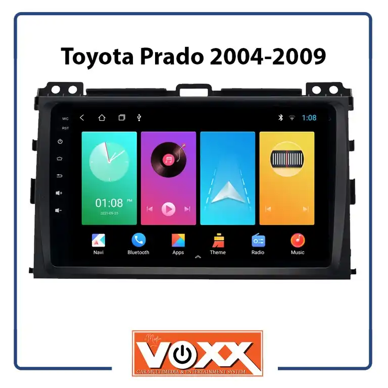 پخش کننده تصویری خودرو ووکس مدل C200PRO مناسب برای تویوتا پرادو