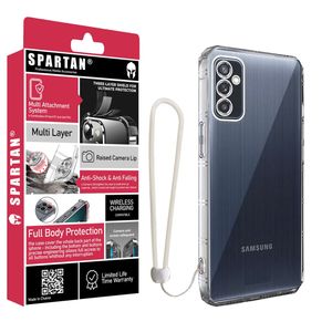 کاور اسپارتان مدل Airbag Four-Sided Apple Strap مناسب برای گوشی موبایل سامسونگ Galaxy A36 به همراه بندآویز