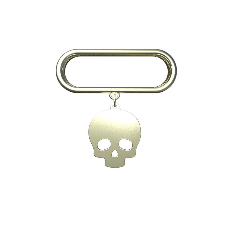 آویز ساعت طلا 18 عیار زنانه مدوپد مدل جمجمه کد SK1-1316