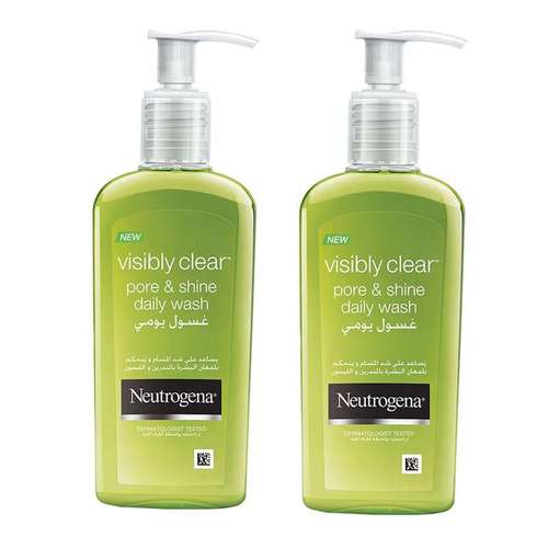 ژل شستشوی صورت نوتروژینا مدل Pore & Shine حجم 200 میلی لیتر مجموعه 2 عددی