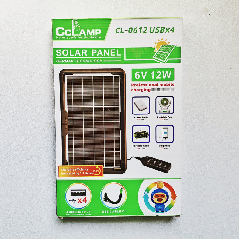 پنل خورشیدی سی سی لمپ مدل CL-0612