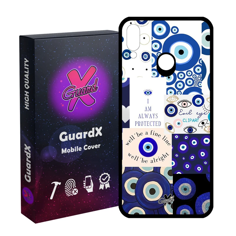 کاور گارد ایکس طرح چشم نظر مدل Glass10430 مناسب برای گوشی موبایل هوآوی Y9 2019