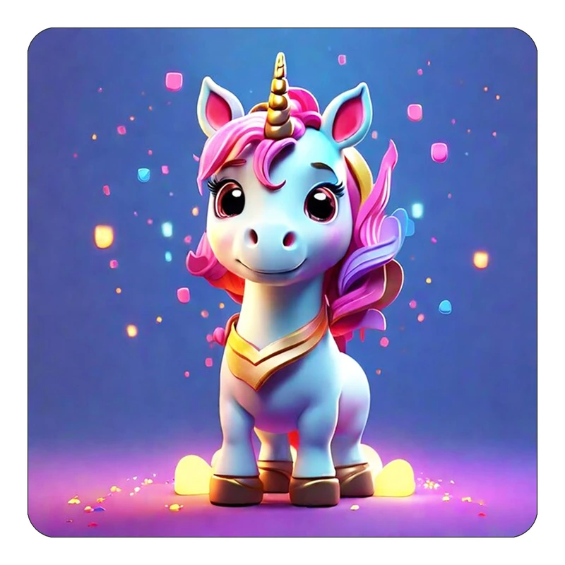 مگنت کاکتی طرح اسب تک شاخ و یونیکورن مدل mp30729