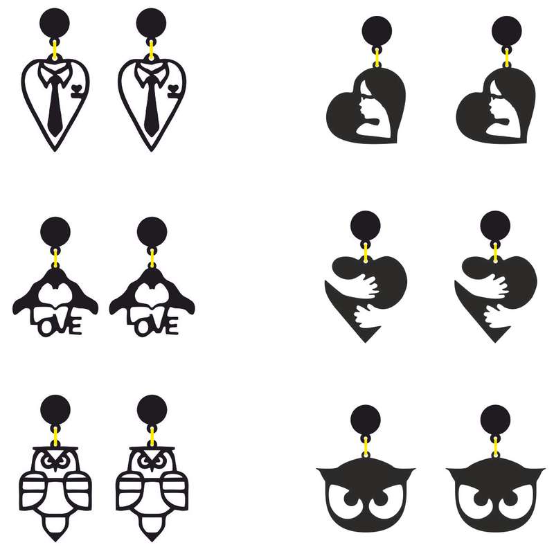 گوشواره دخترانه کد 601 مجموعه 6 عددی گوشواره دخترانه کد 601 مجموعه 6 عددی