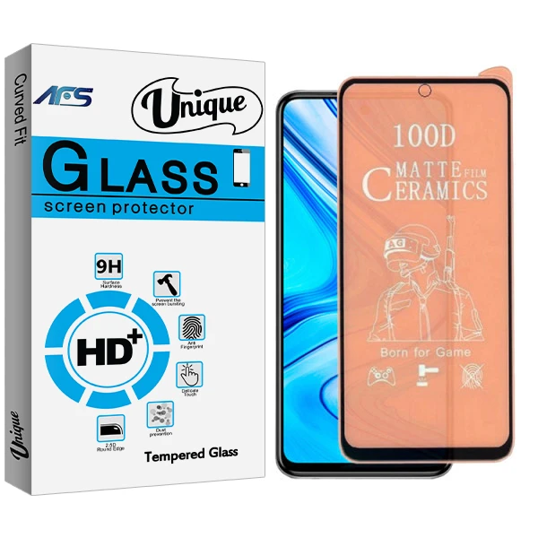 محافظ صفحه نمایش مات ای اف اس مدل Unique Glass مناسب برای گوشی موبایل شیائومی Redmi Note 9 pro/ Note 9S