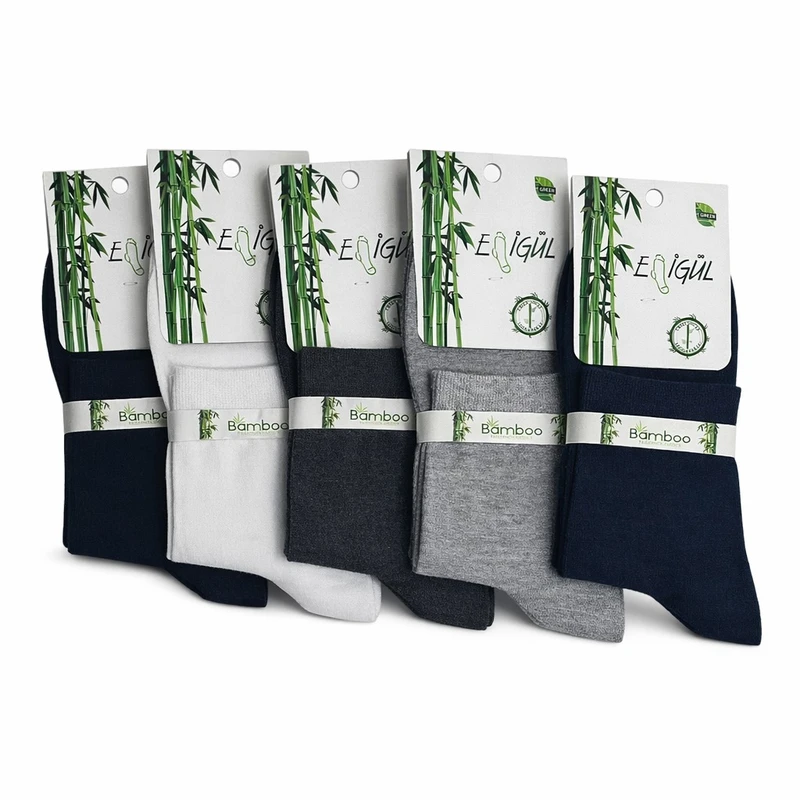 جوراب ساق کوتاه مردانه  کد 02 بسته 5 عددی