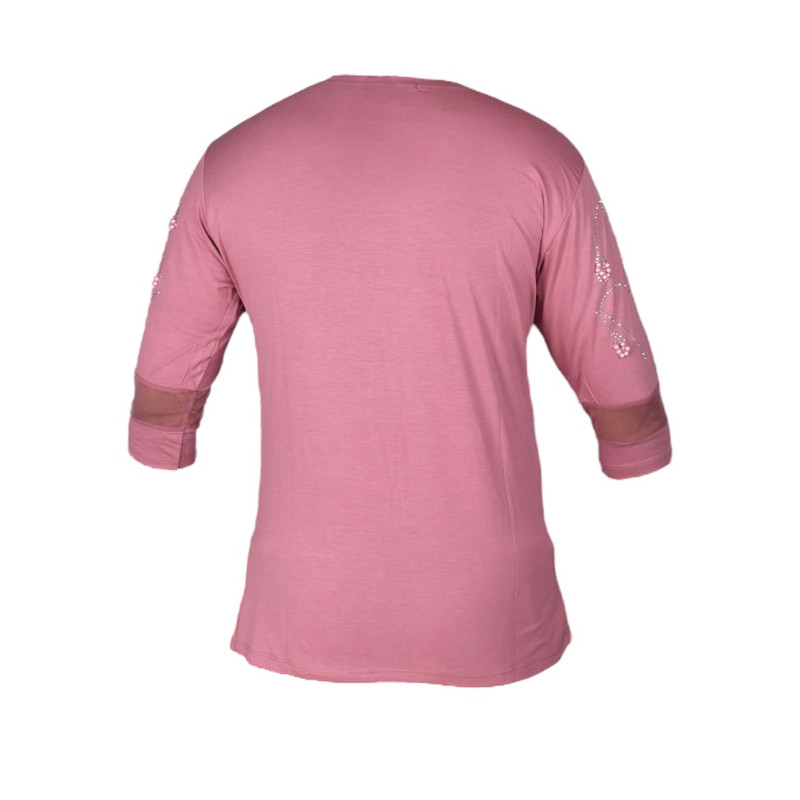 بلوز آستین سه ربع زنانه مدل آماندیس AM113