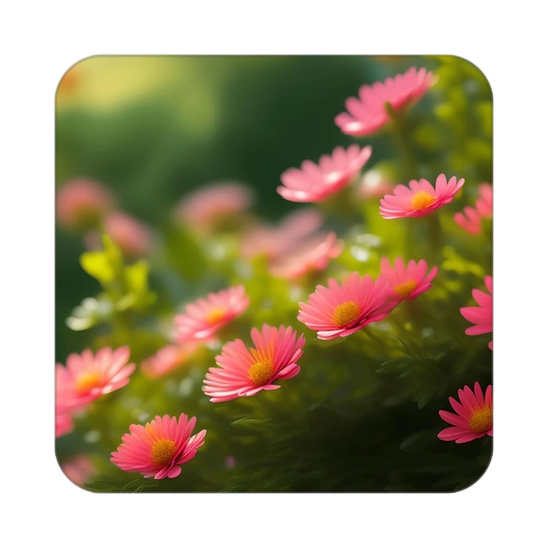 زیر لیوانی کاکتی طرح گل مدل mp16606