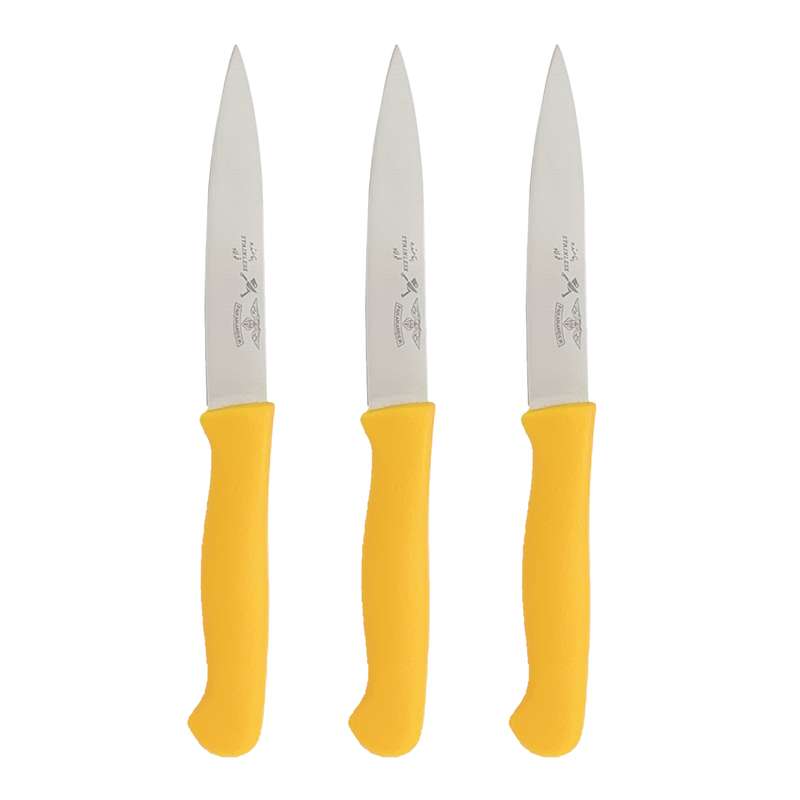 چاقو پناهنده مدل دم دستی پلاستیکی تخت سایز 4 بسته 3 عددی