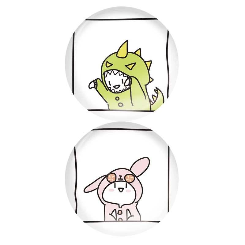 پیکسل خندالو مدل عاشقانه خرگوش و دایناسور کد A111 مجموعه 2 عددی