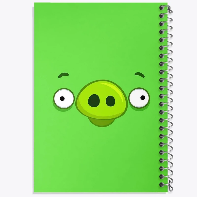 دفتر مشق 100 برگ خندالو طرح لئونارد پرندگان خشمگین Angry Birds کد 13853