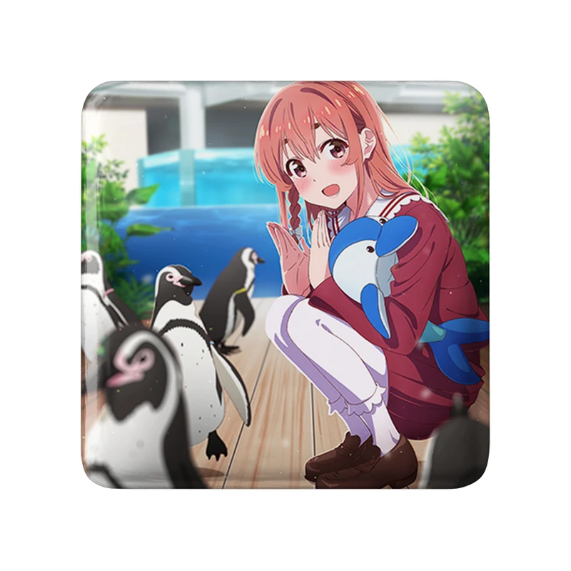 مگنت خندالو طرح سومی انیمه کانوجو اوکاری مدل مربعی کد 34858