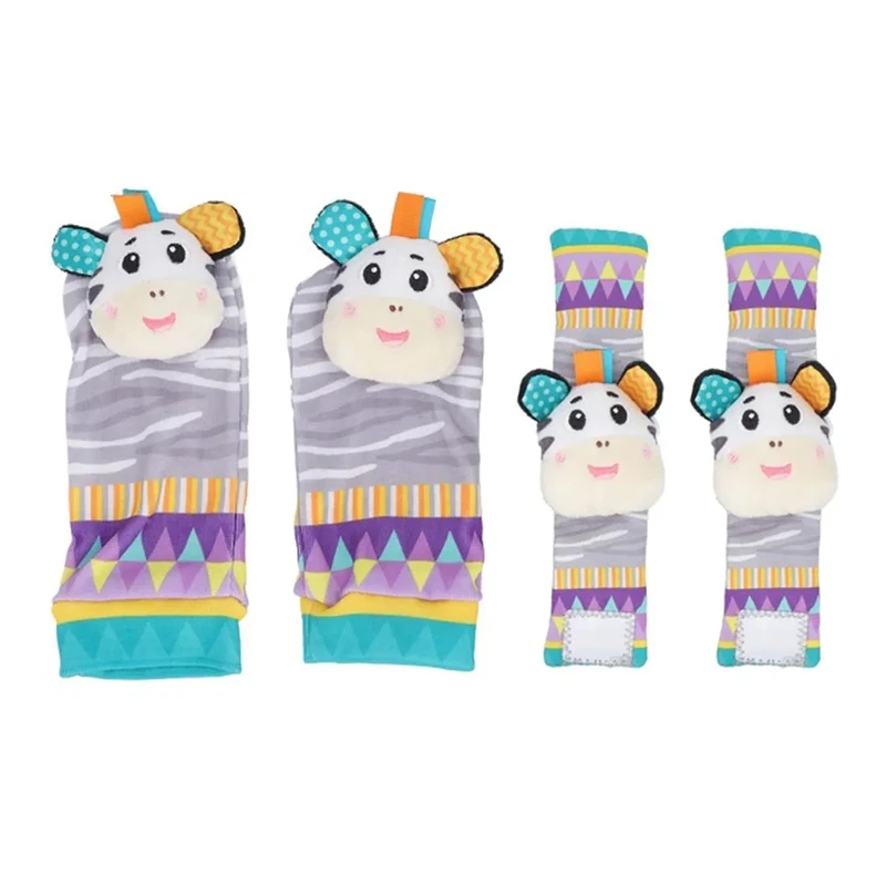 جغجغه   مدل مچی و پاپوش خرگورخر بسته 4 عددی