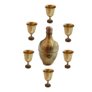 سرویس 7 پارچه شربت خوری برنزی مدل m 102