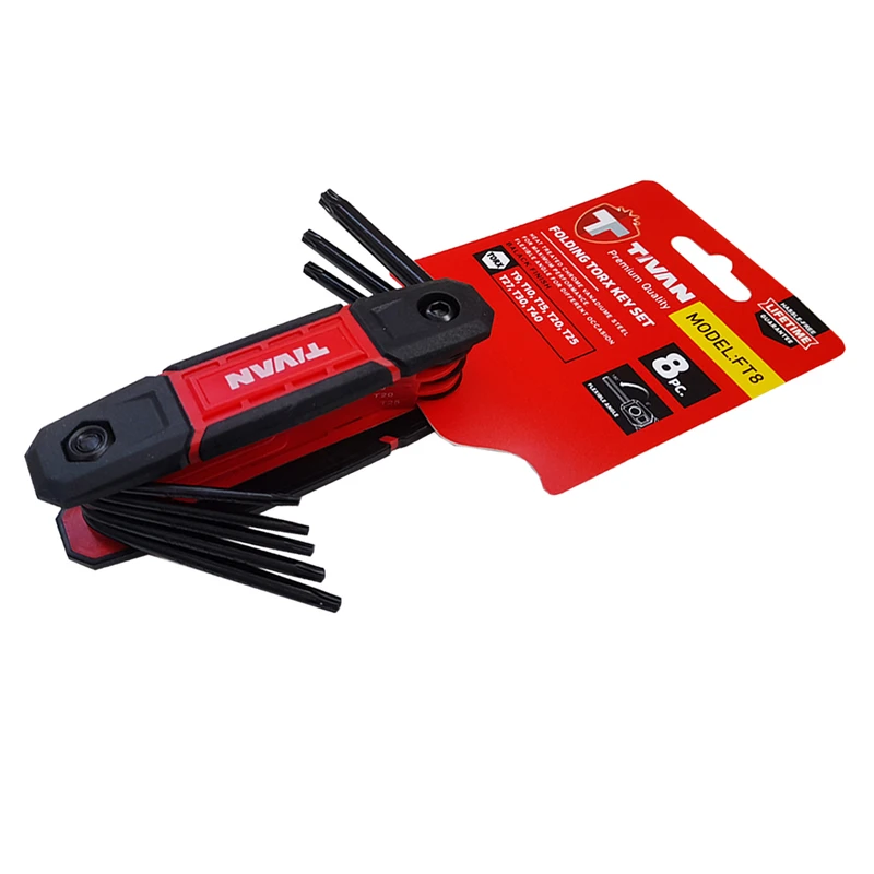 آچار ستاره ای تیوان مدل AT - 020 مجموعه 8 عددی