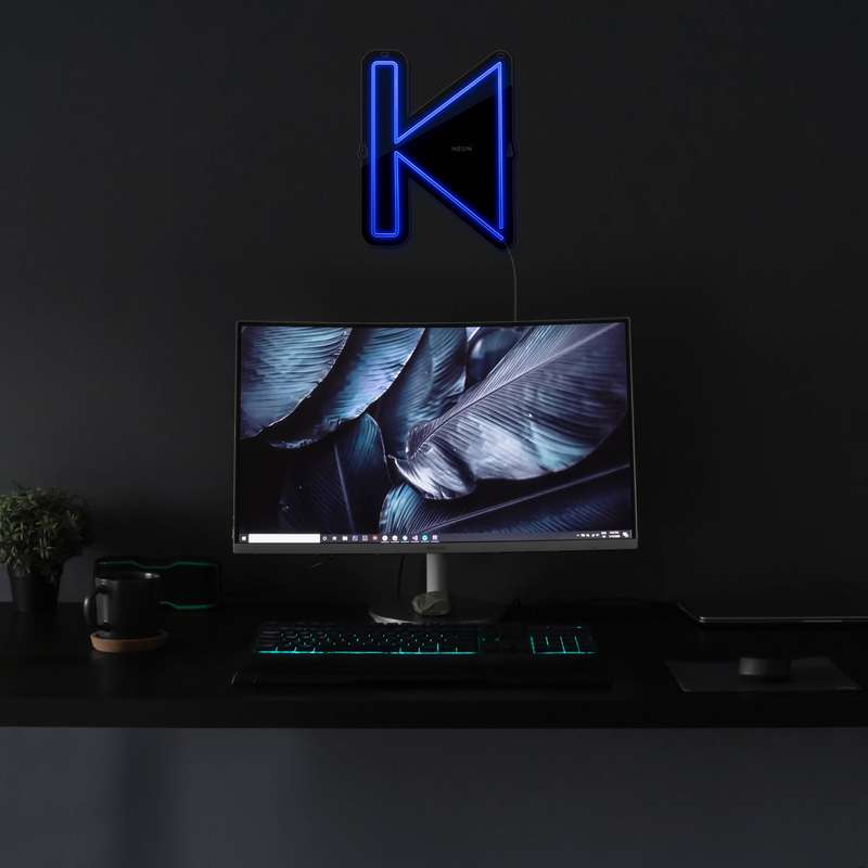 چراغ دیواری نئون دیزاین مدل Perviues-BL_BL