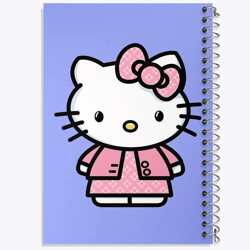 دفتر مشق 50 برگ خندالو مدل هلو کیتی Hello Kitty کد 2489