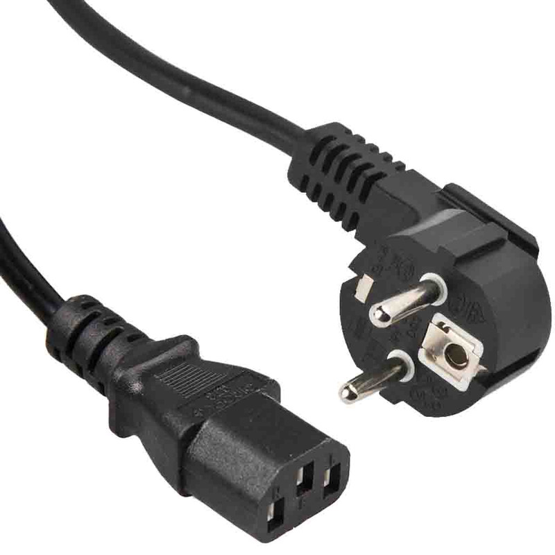 کابل برق سه پین منبع تغذیه کامپیوتر زبیون مدل POWER CORD طول 1.4 متر