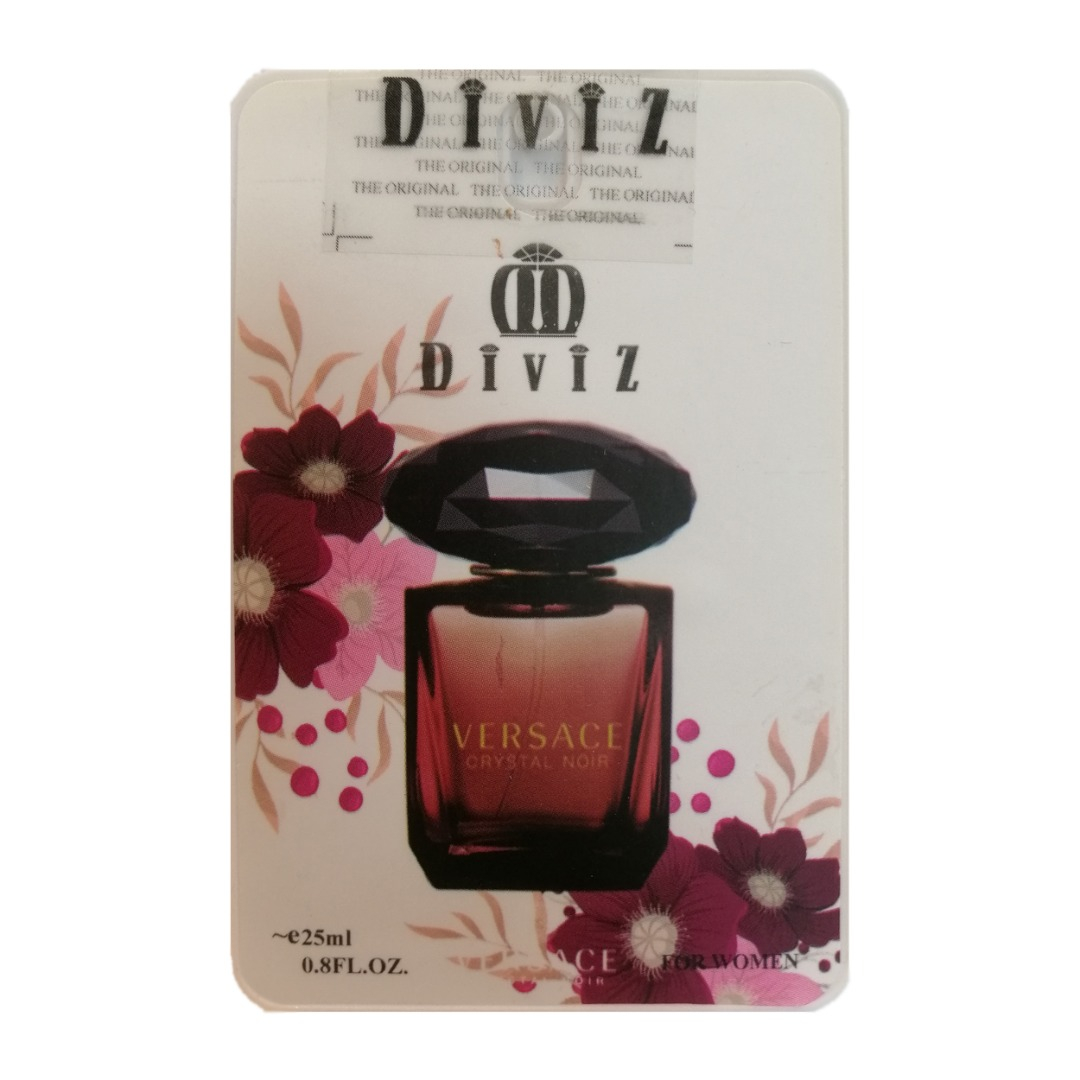 عطر جیبی زنانه دیوایز مدل VERSACE CRYSTAL NOIR حجم 25 میلی لیتر