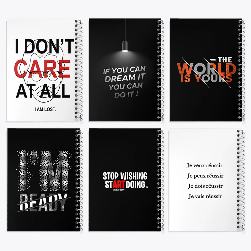 دفتر نقاشی 50 برگ خندالو طرح انگیزشی کد 846 مجموعه 6 عددی