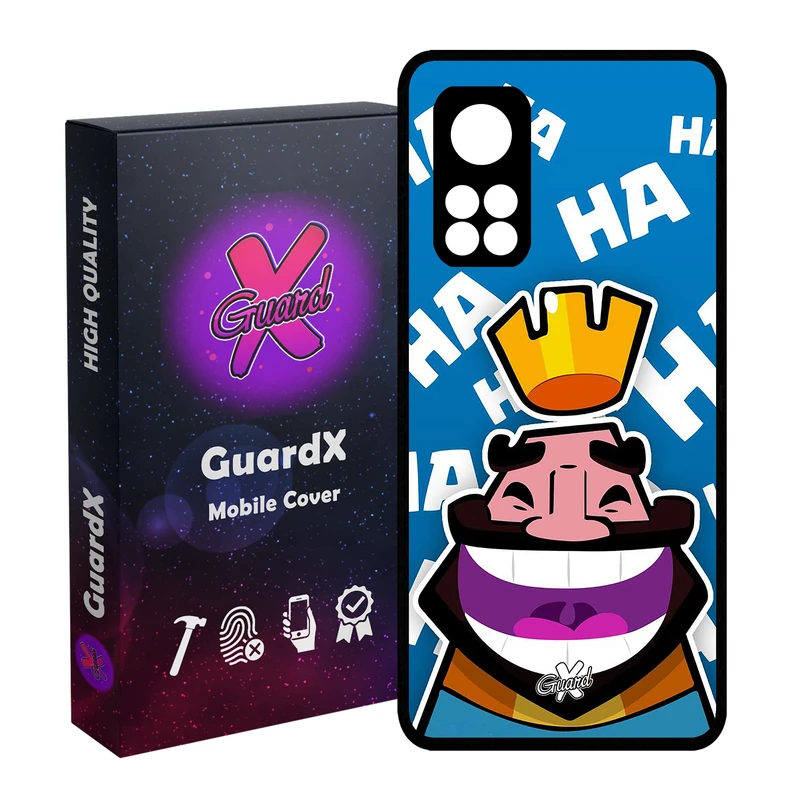 کاور گارد ایکس طرح Clash Royale مدل Glass10036 مناسب برای گوشی موبایل شیائومی Mi 10T / Mi 10T Pro