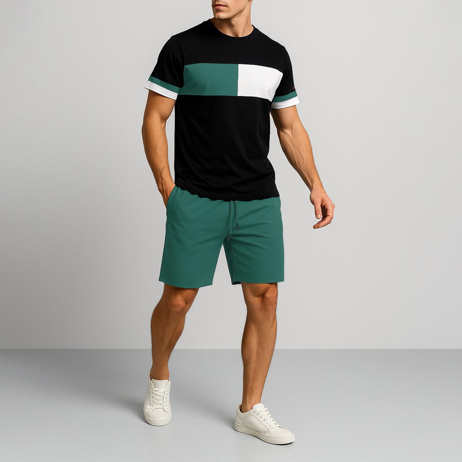 ست تی شرت و شلوارک مردانه مادر مدل رابرت -  - 1