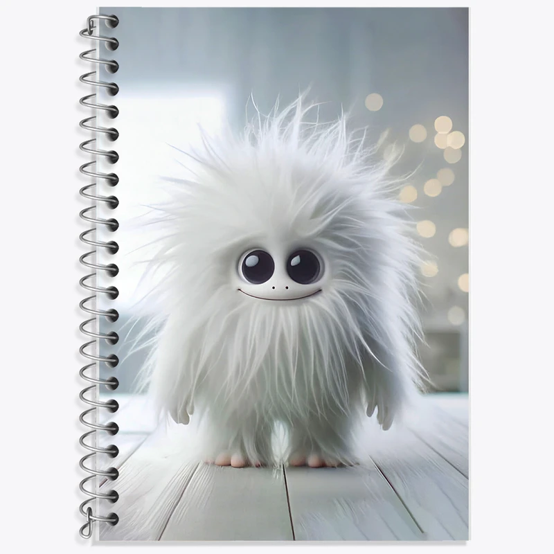 دفتر زبان 50 برگ خندالو مدل سه خط طرح هیولای بامزه کد F5714