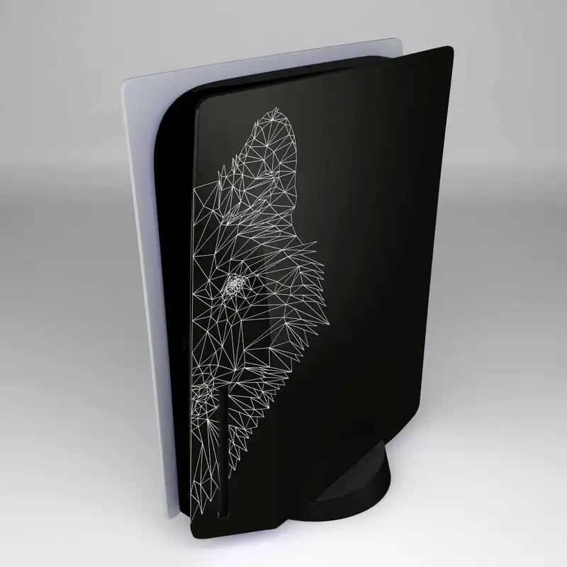 برچسب کنسول و دسته و هدفون PS5 هاماگراف مدل گرگ
