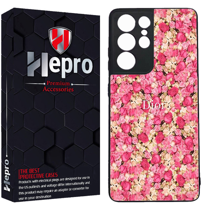 کاور هپرو طرح گل کد TPU-513 مناسب برای گوشی موبایل سامسونگ Galaxy S21 ULTRA