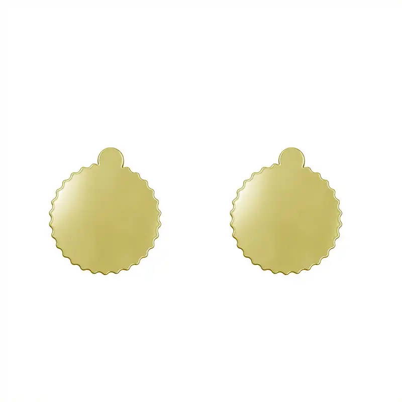 گوشواره طلا 18 عیار زنانه مدوپد مدل ستاره کد GA1-15608