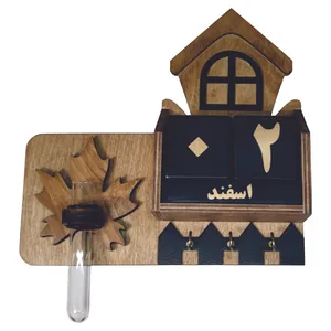 جاکلیدی دیواری چوبی مدل تقویم دار 