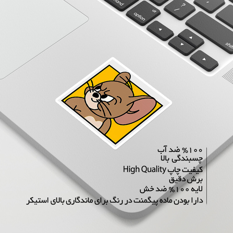 استیکر لپ تاپ ماسا دیزاین طرح Tom and Jerry مدل STK1369