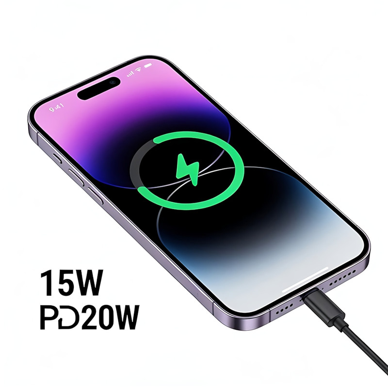 پاوربانک 20 وات رسی مدل RPB-W41 ظرفیت 5000 میلی‌آمپرساعت به همراه کابل USB-C