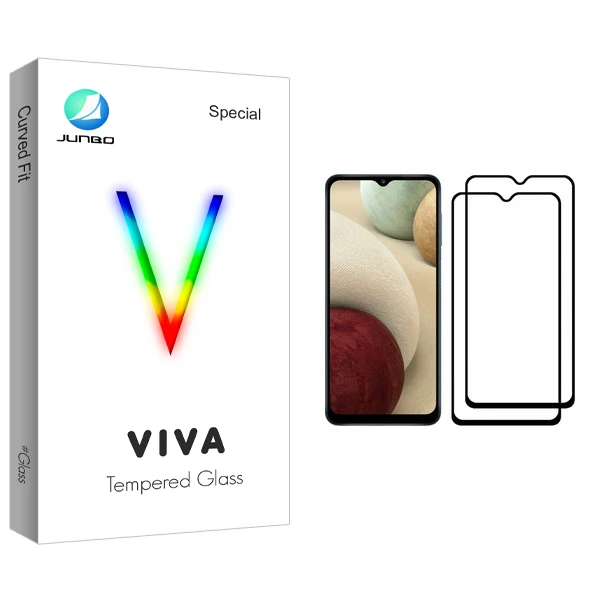 محافظ صفحه نمایش جانبو مدل Viva Glass مناسب برای گوشی موبایل سامسونگ Galaxy A12 بسته دو عددی