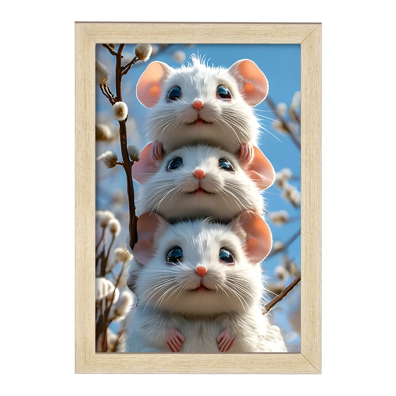 تابلو خندالو مدل موش های بازیگوش کد F12791