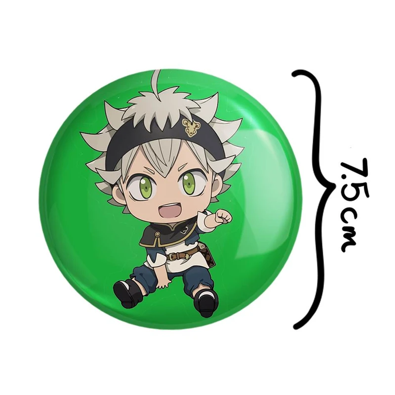 آینه جیبی خندالو مدل آستا انیمه بلک کلاور Black Clover  کد 10256