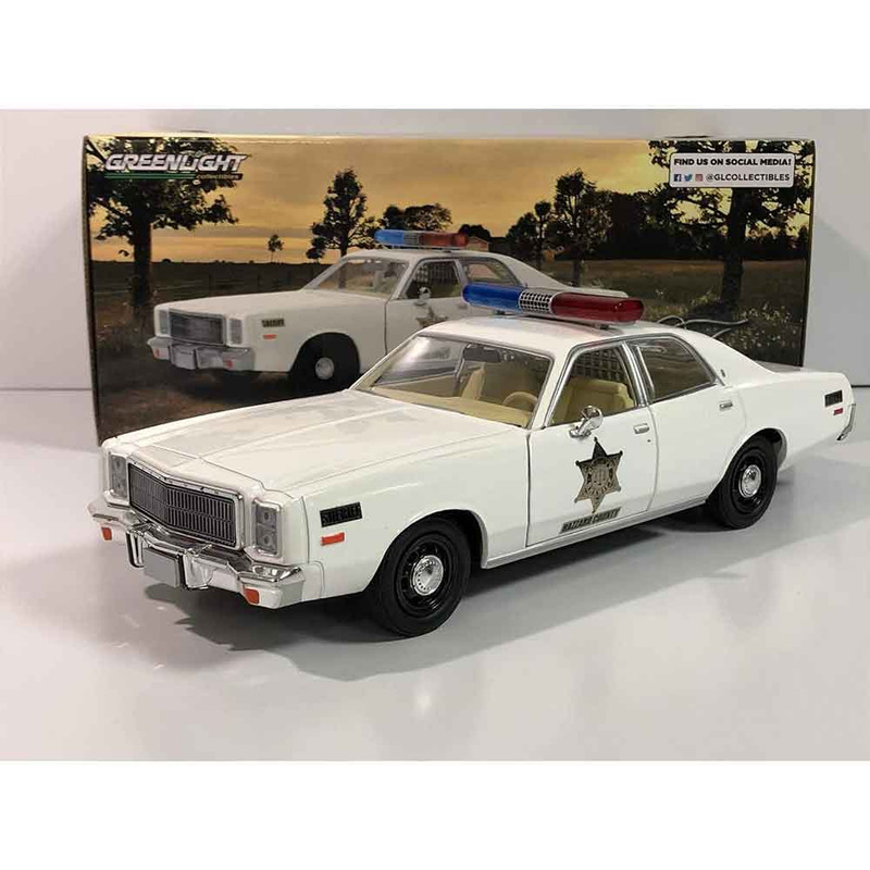 ماکت ماشین گرینلایت مدل پلیس کلاسیک طرح PLYMOUTH FURY Police