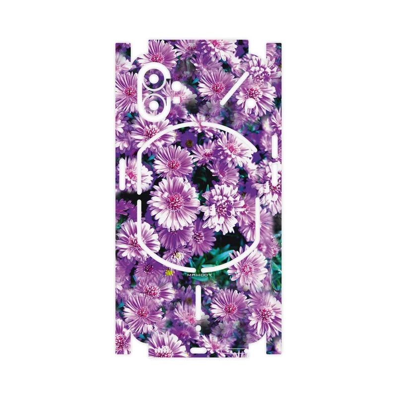 برچسب پوششی ماهوت مدل Purple_Flower-FullSkin مناسب برای گوشی موبایل ناتینگ Phone 1