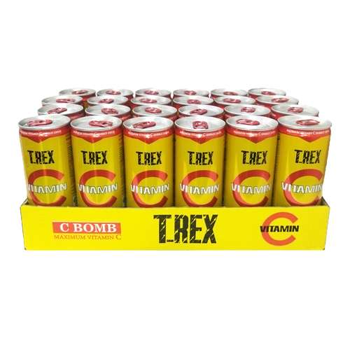 نوشابه انرژی زا ویتامین سی تی رکس - 250 میلی لیتر بسته 24 عددی