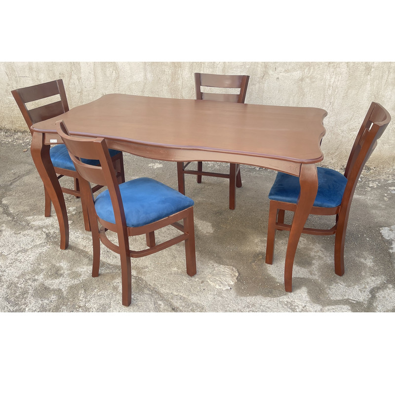 میز و صندلی ناهارخوری 4 نفره گالری چوب آشنایی مدل 901