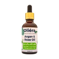 روغن صورت اولیئرا مدل گل سرخ و آرگان مناسب برای انواع پوست حجم 50 میلی لیتر