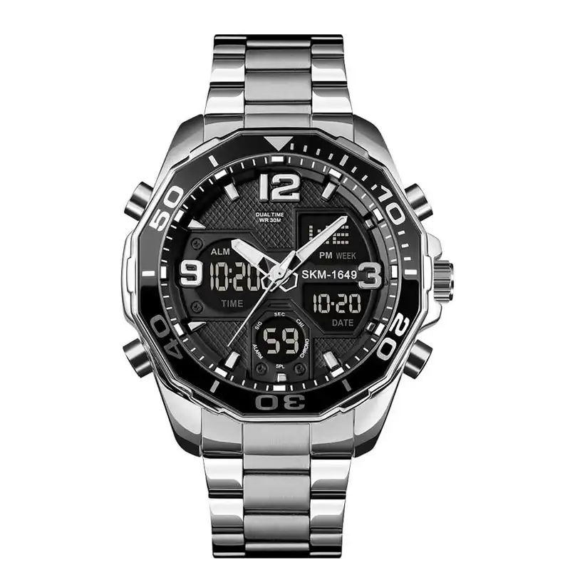 ساعت مچی عقربهای مردانه اسکمی مدل 1649BK-SI
