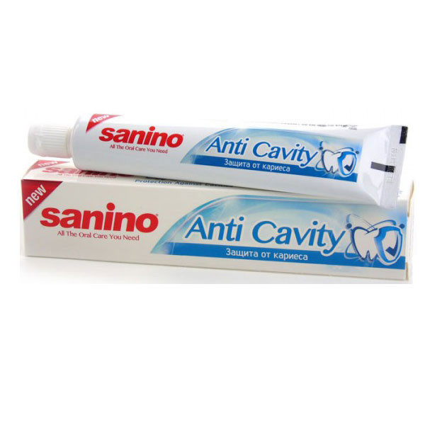 خمیر دندان سانینو مدل Anti Cavity Protection حجم 75 میلی لیتر