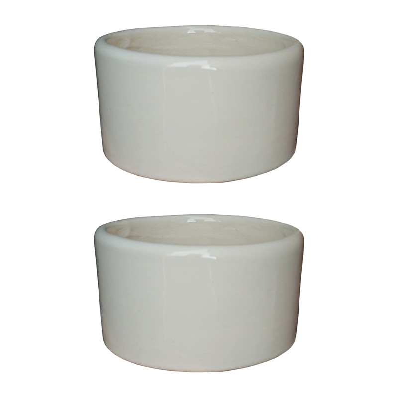 گلدان سفالی مدل استوانه کد k بسته ۲ هددی