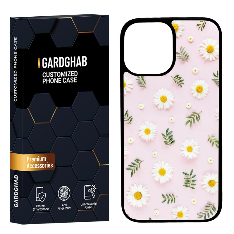 کاور گارد قاب مدل پشت گلس گل مناسب برای گوشی موبایل اپل iPhone 12 Pro Max