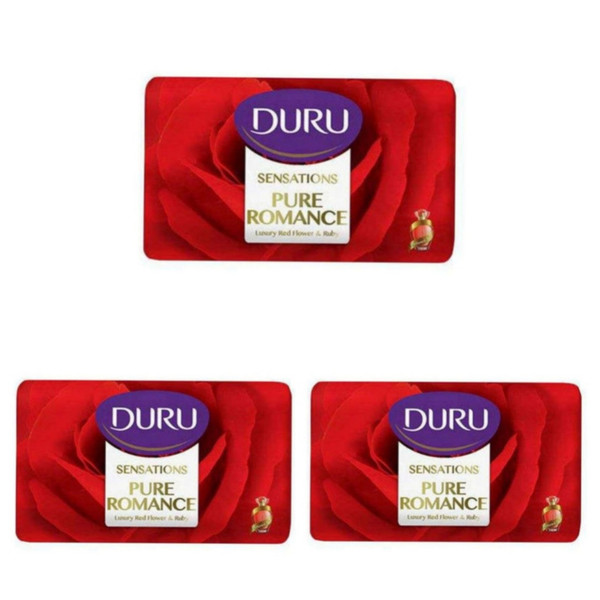 صابون شستشو دورو مدل PURE ROMANCE تحت لیسانس وزن90 گرم مجموعه 3 عددی
