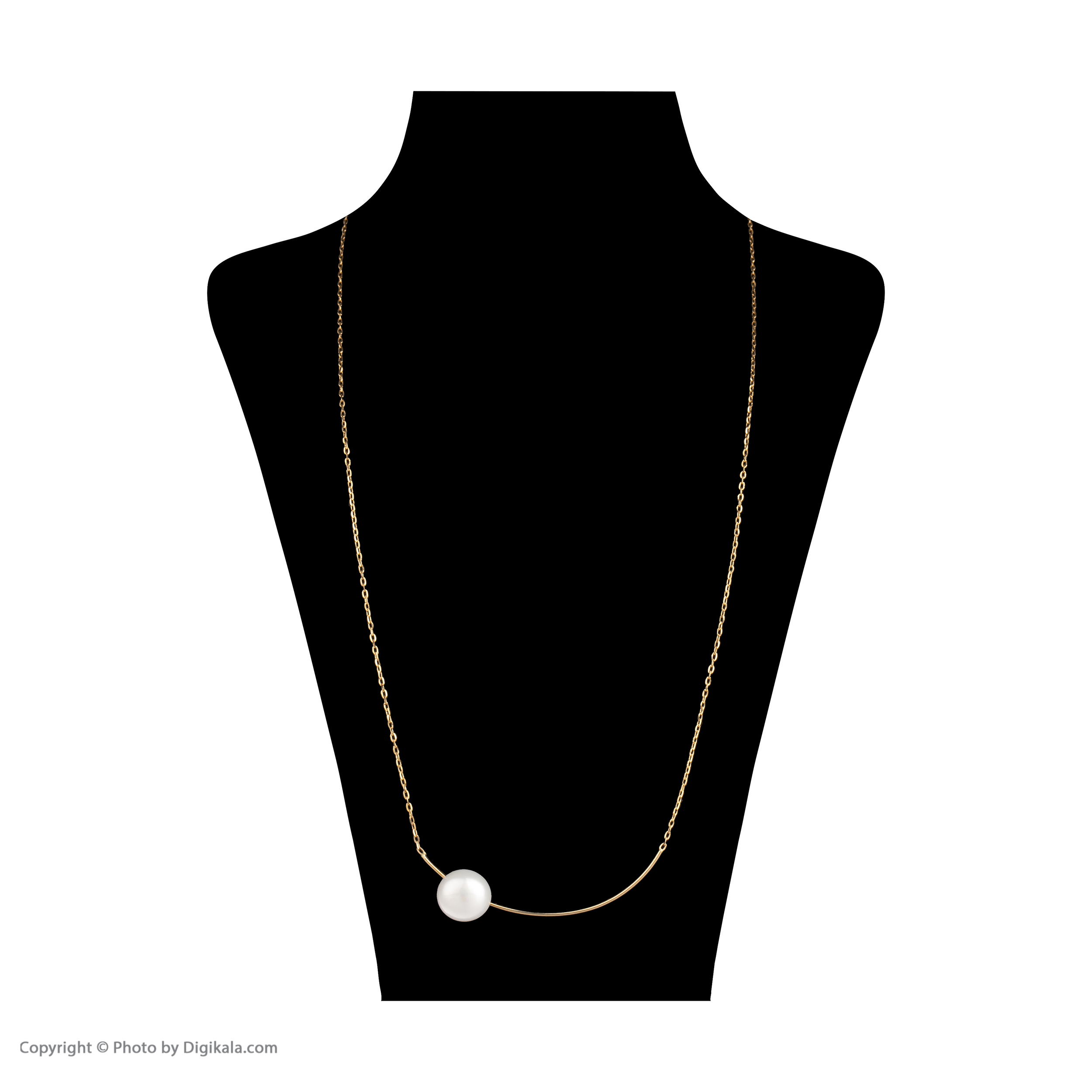 نیم ست طلا 18 عیار زنانه مایا ماهک مدل MS0453 طرح مرواریدنشان