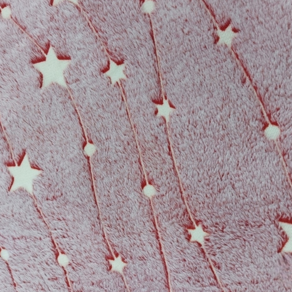 پتو مسافرتی مدل شبنما طرح ستاره سایز 240x220 سانتی متر