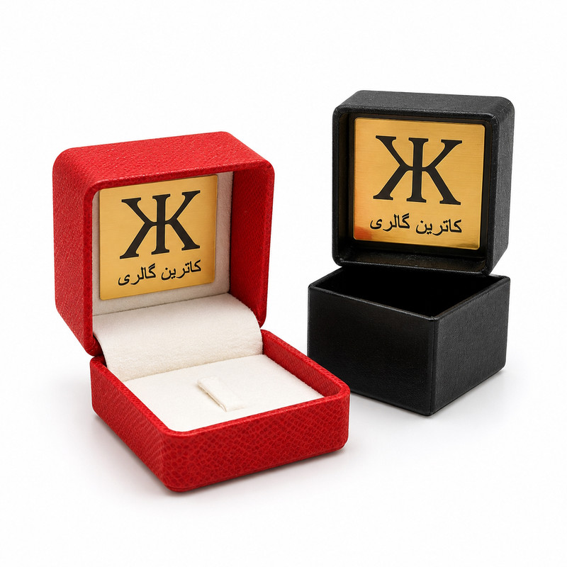 گوشواره حلقه‌ای طلا 18 عیار زنانه کاترین مدل موج دو لاین متوسط