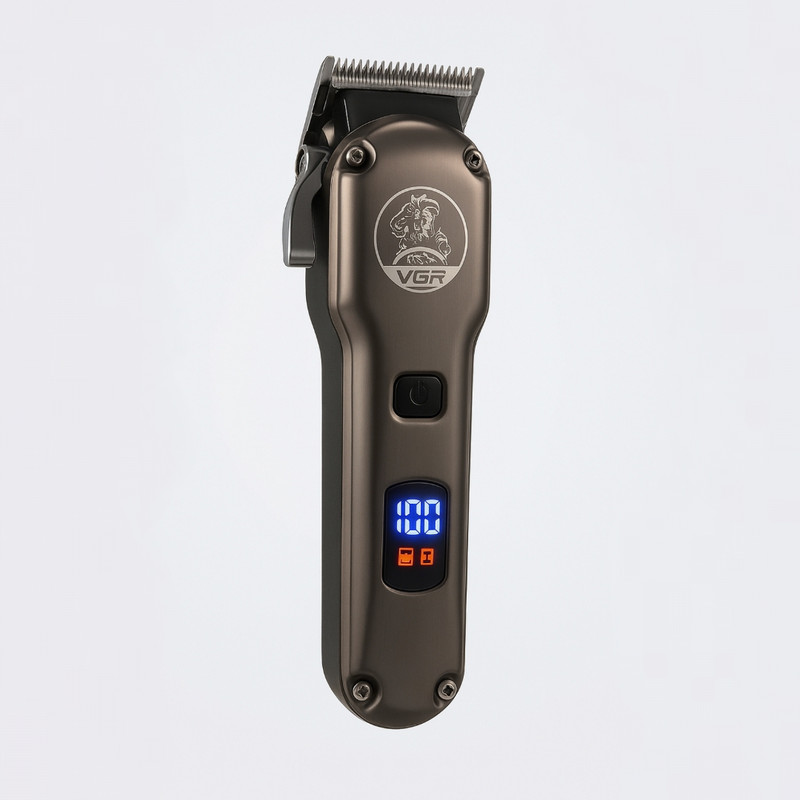 ماشین اصلاح موی سر و صورت شارژی وی جی ار مدل V-675 S3 مجموعه ۳ عددی